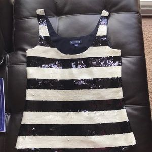 Sequin sleeveless top